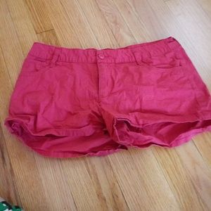 Red shorts